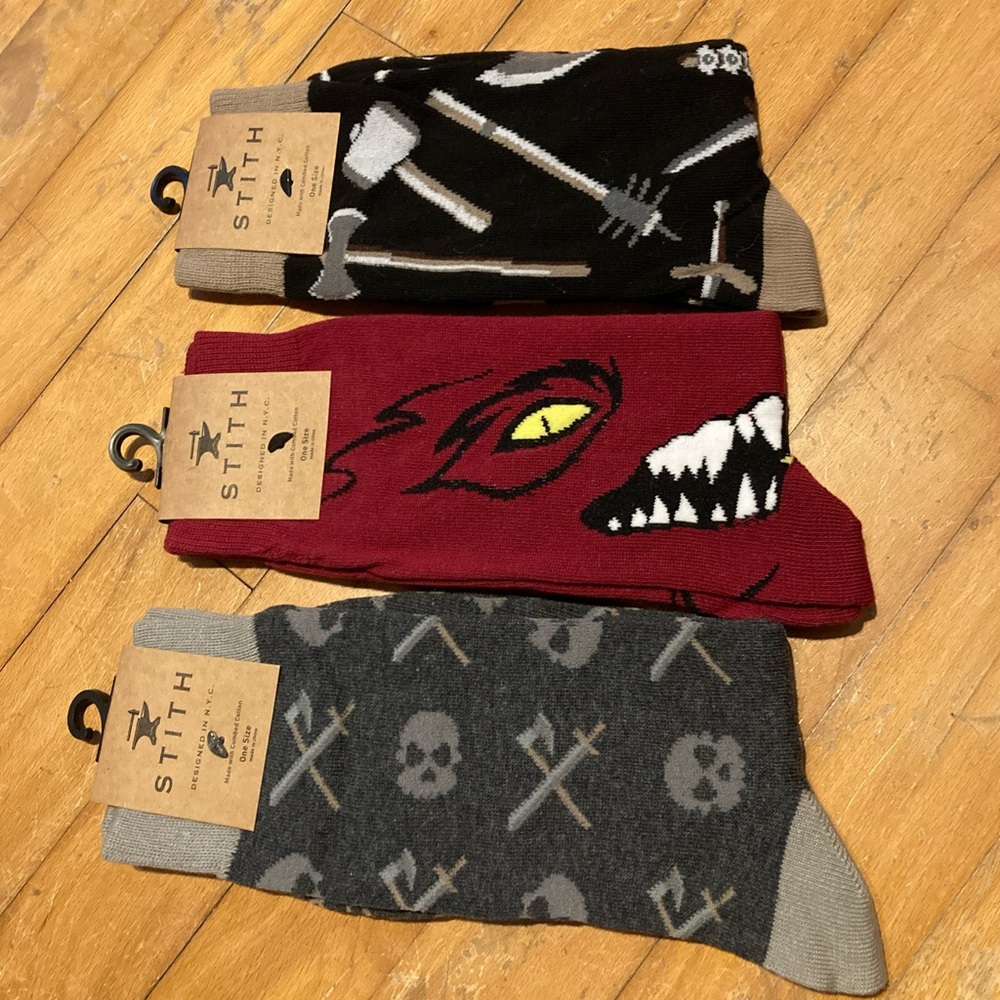 Medieval themed socks
